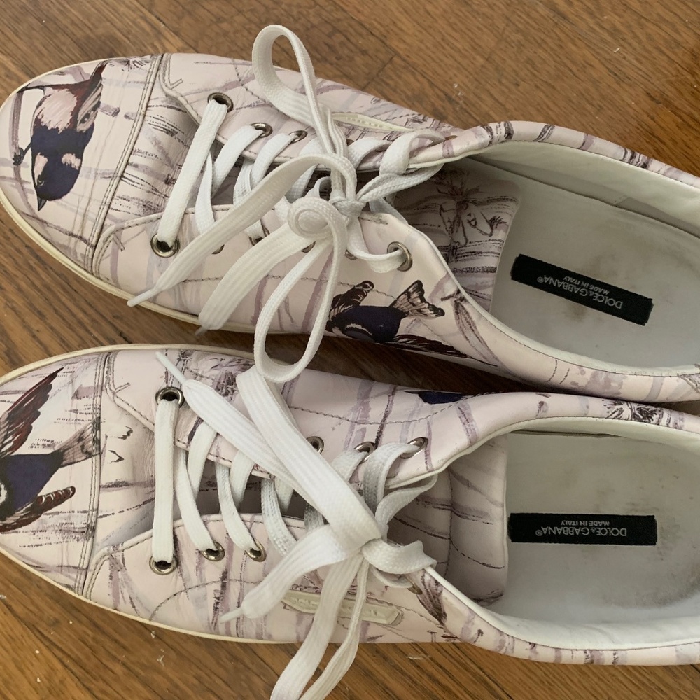 Dolce and Gabbana Bird Sneakers 44 EU US 10